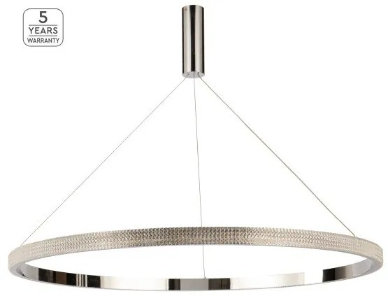 Κρεμαστό Φωτιστικό Οροφής LED 64W Χρώμιο Dimmable Amarylis 77-8165 Homelighting-77-8165-Χρώμιο 77-8165