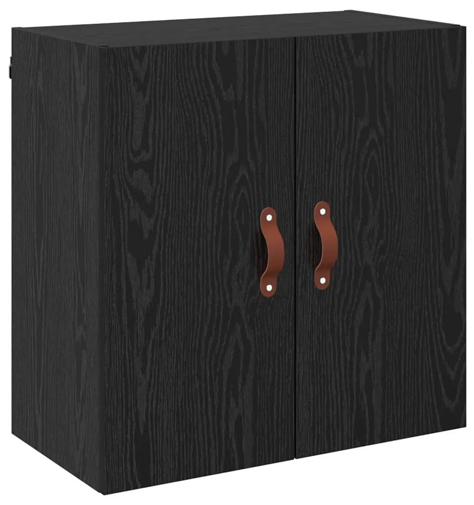 vidaXL Ντουλάπα Τοίχου Μαύρη δρυς 60 x 31 x 60 εκ. Επεξεργασμένο ξύλο