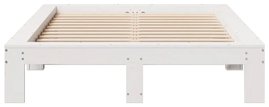 Σκελετός Κρεβ. Χωρίς Στρώμα Λευκό 120x190 εκ Μασίφ Πεύκο 3308751