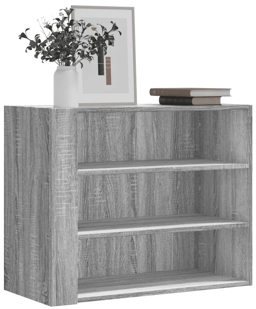 vidaXL Ντουλάπι Τοίχου Γκρι Sonoma 75x35x60 εκ. από Επεξεργασμένο Ξύλο