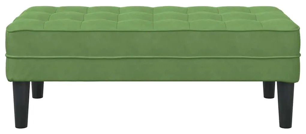 vidaXL παγκάκι με μαξιλάρι Ανοιχτό Πράσινο 113 x 57 x 39 εκ. Βελούδο