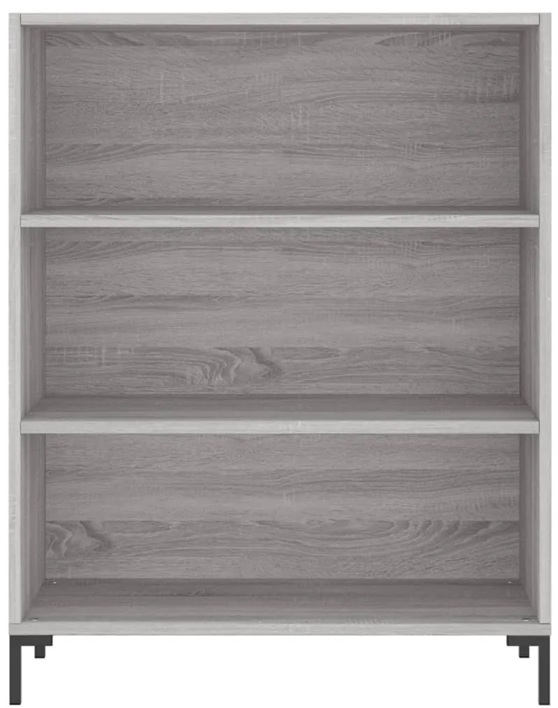vidaXL Ντουλάπι Sonoma Γκρι 69,5x32,5x180 εκ. Επεξεργασμένο Ξύλο