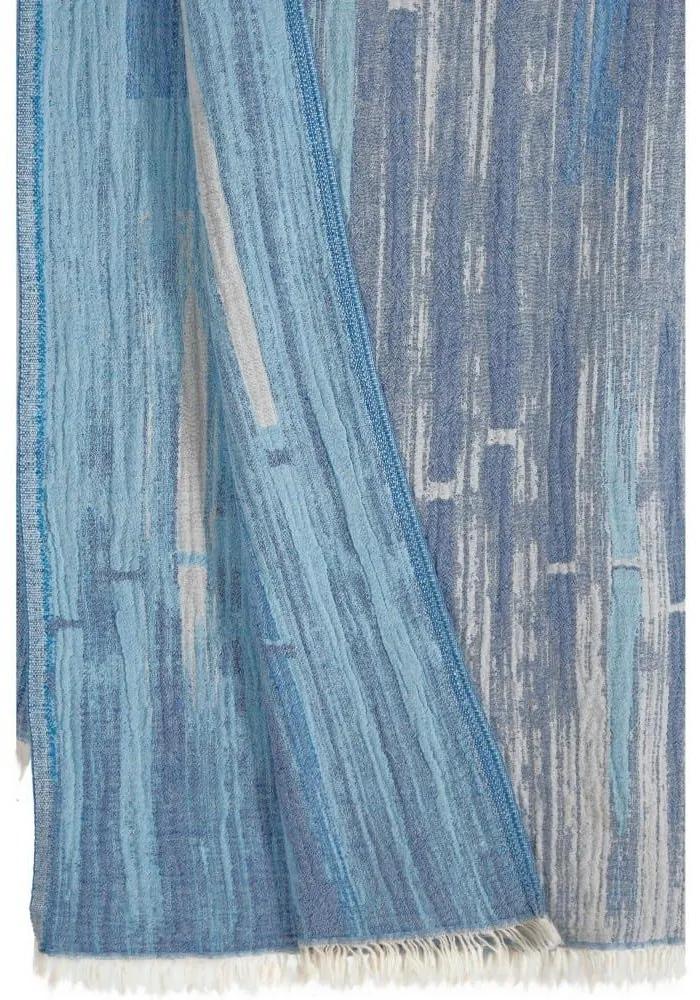 Πετσέτα Θαλάσσης - Παρεό Keros 19 Διπλής Όψης Blue-Turqoise Kentia Θαλάσσης 90x180cm 100% Βαμβάκι