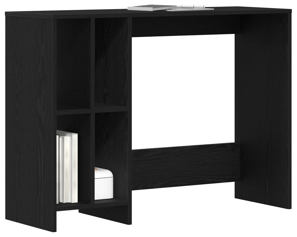 vidaXL Γραφείο Μαύρο Δρυς 102,5x35x75 εκ. από ξύλο