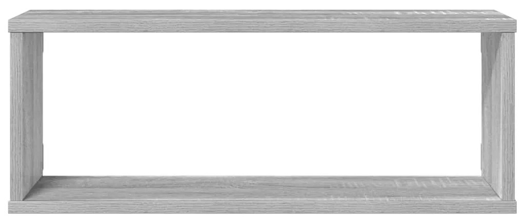 vidaXL Ραφιέρες Τοίχου Κύβος 4 τεμ Γκρι Sonoma 60x15x23 εκ. Επεξ. Ξύλο