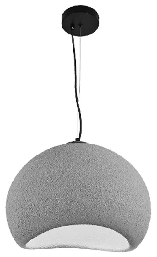 Φωτιστικό Οροφής Κρεμαστό 4053-C Fiberglass 1xE27 40cm Grey Inlight