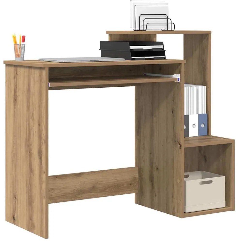 vidaXL Γραφείο Artisan Oak 106 x 40 x 88.5 εκ Επεξεργασμένο ξύλο