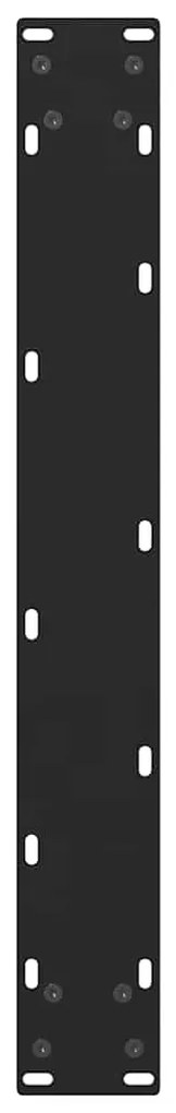 vidaXL Πόδια Τραπεζιού Μπαρ 2 τεμ. Μαύρα 60x (110-111) εκ. Ατσάλι