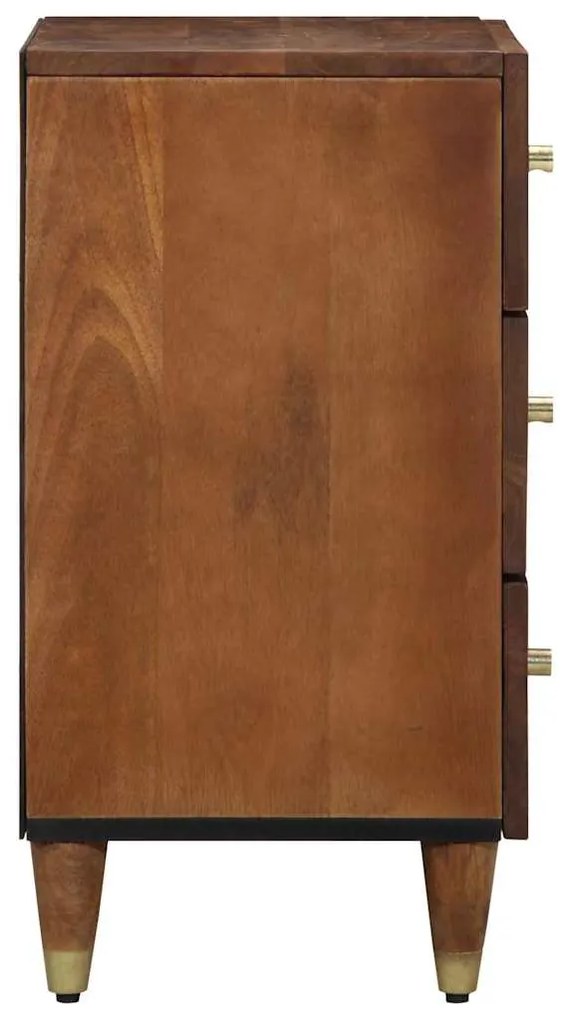 vidaXL Κομοδίνο καφέ μελί 50 x 33 x 62 εκ. Μασίφ ξύλο μάνγκο