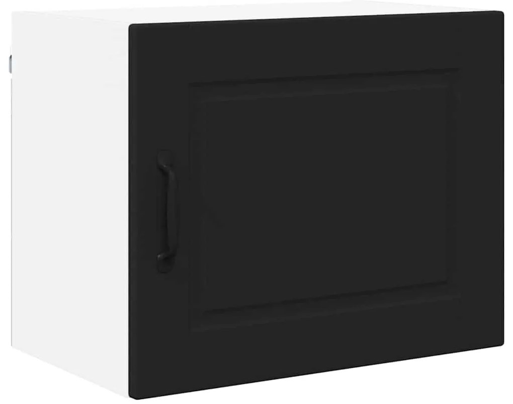 vidaXL Κρεμαστό ντουλάπι κουζίνας με ράφι Μαύρο 50 x 31 x 40 εκ.