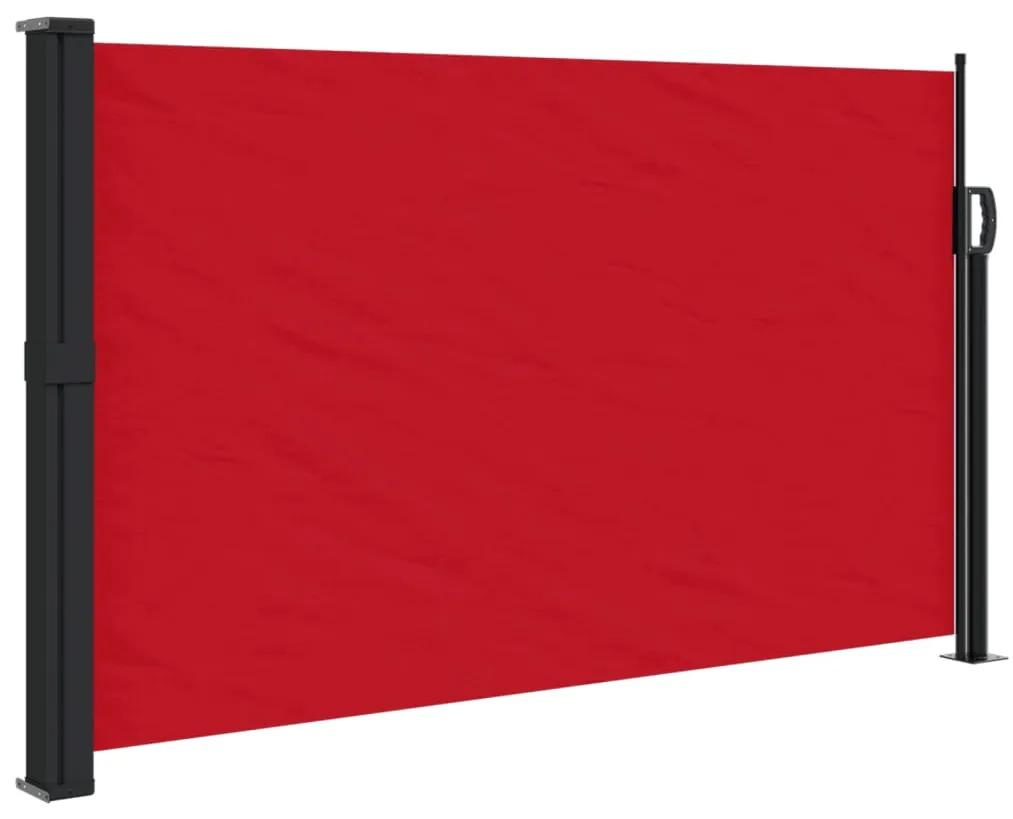 vidaXL Σκίαστρο Πλαϊνό Συρόμενο Κόκκινο 120 x 600 εκ.