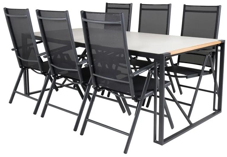 Σετ Τραπέζι και καρέκλες Dallas 2395, Spraystone, Ύφασμα, Ξύλο: Ξύλο Teak | Epipla1.gr
