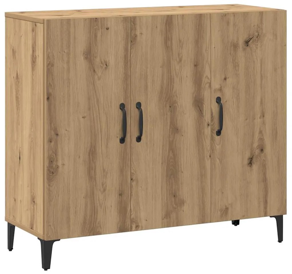 vidaXL Ντουλάπι Αρτισιανή Δρυς 90 x 34 x 80 εκ. από Επεξεργασμένο Ξύλο