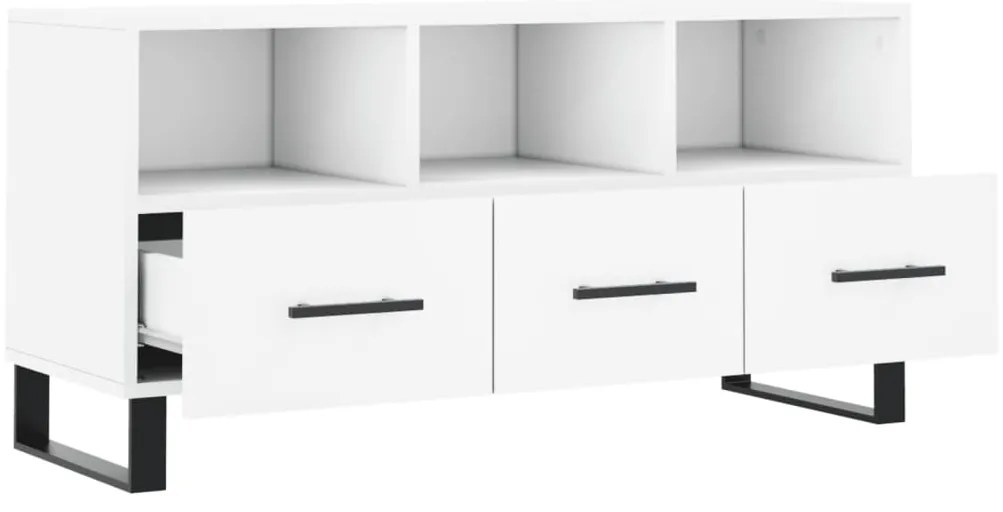 vidaXL Έπιπλο Τηλεόρασης Λευκό 102 x 36 x 50 εκ. από Επεξεργ. Ξύλο