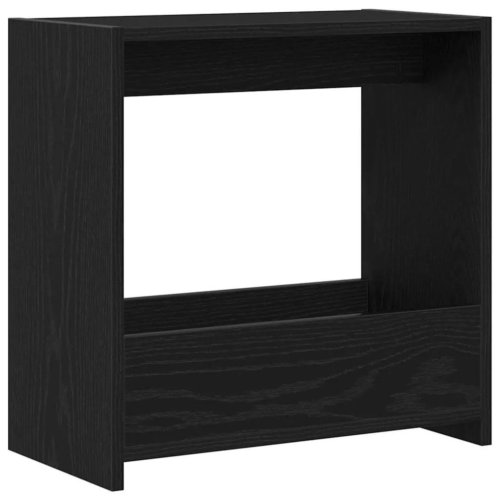 vidaXL Τραπεζάκι Πλευράς Μαύρη δρυς 50 x 26 x 50 εκ.