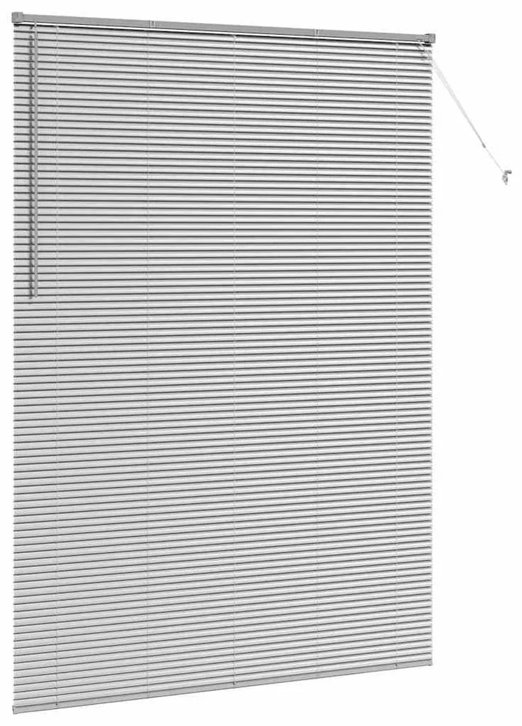 vidaXL Ρολό Παραθύρου με κουρτίνες Ασημί Αλουμίνιο