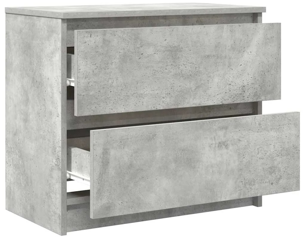 vidaXL Έπιπλο Τηλεόρασης Γκρι Σκυροδέματος 60x35x54 εκ. Επεξεργ. Ξύλο