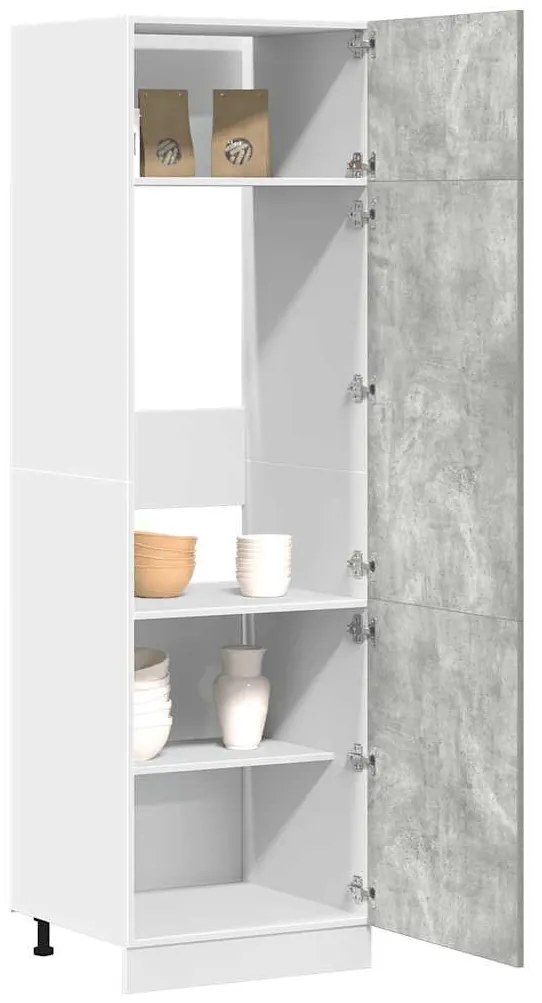 vidaXL Ντουλάπι Ψυγείου Lyon Γκρι Σκυροδέματος 60x57x207εκ.