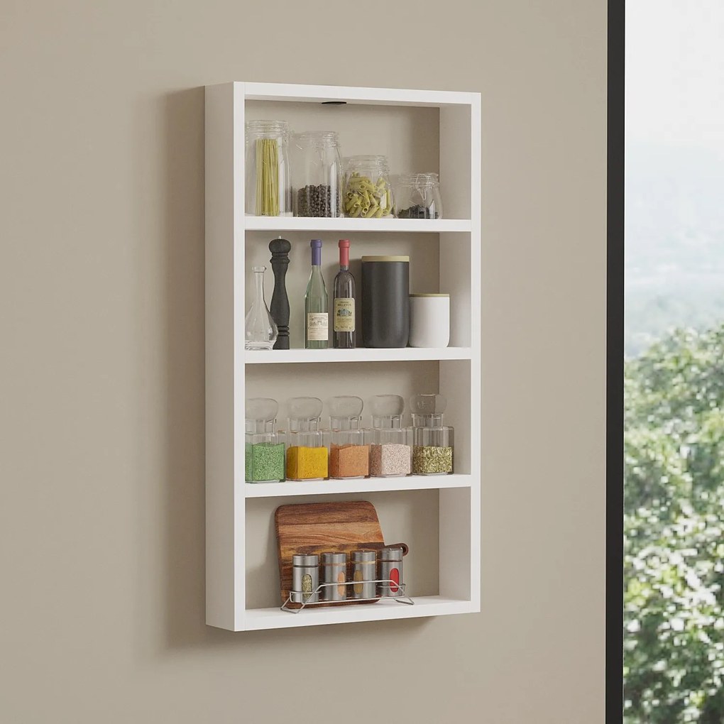 Ράφι Τοίχου Λευκό BOFER 43,2x9x80