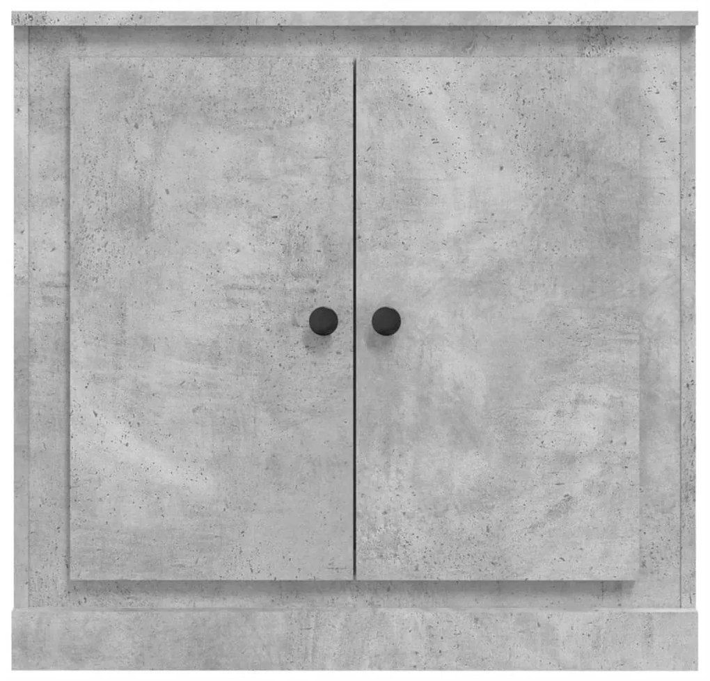vidaXL Μπουφές Γκρι Σκυροδέματος 70x35,5x67,5 εκ. Επεξεργασμένο Ξύλο