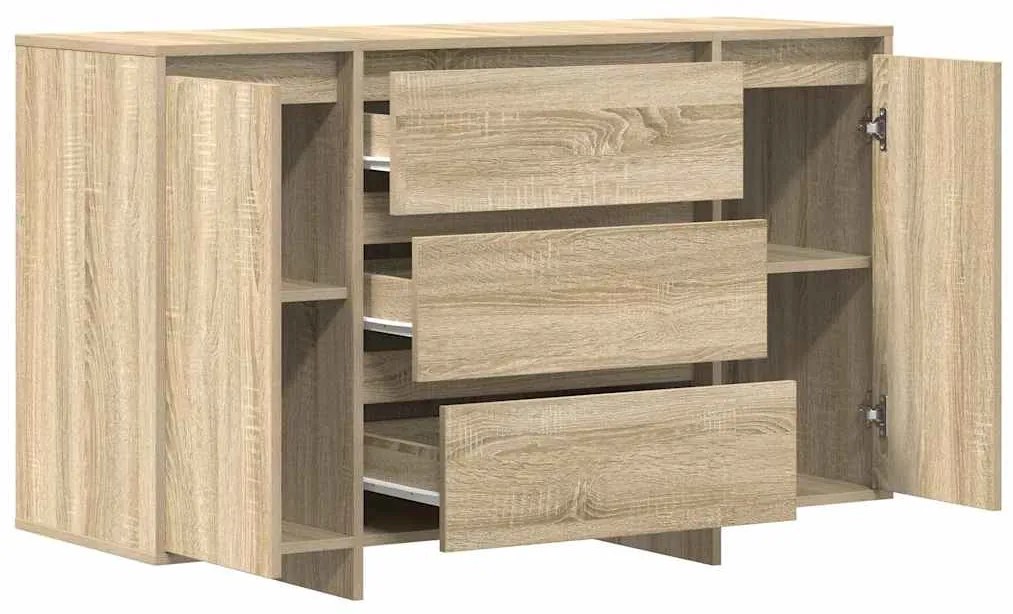 vidaXL Πλαϊνό γραφείο Δρύς Sonoma 120 x 41 x 75 εκ. Επεξεργασμένο ξύλο