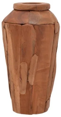 Διακοσμητικό βάζο Archean Pakoworld teak ξύλο Φ30x60εκ 338-000015 338-000015 Καφέ