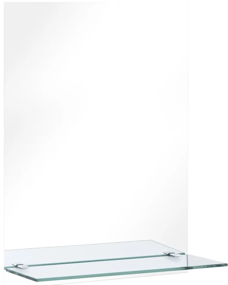 vidaXL Καθρέφτης Τοίχου με Ράφι 30 x 50 εκ. από Ψημένο Γυαλί