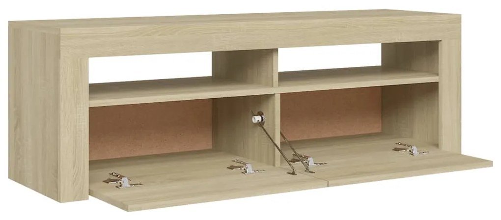 Έπιπλο Τηλεόρασης με LED Sonoma Δρυς 120x35x40 εκ. 804313
