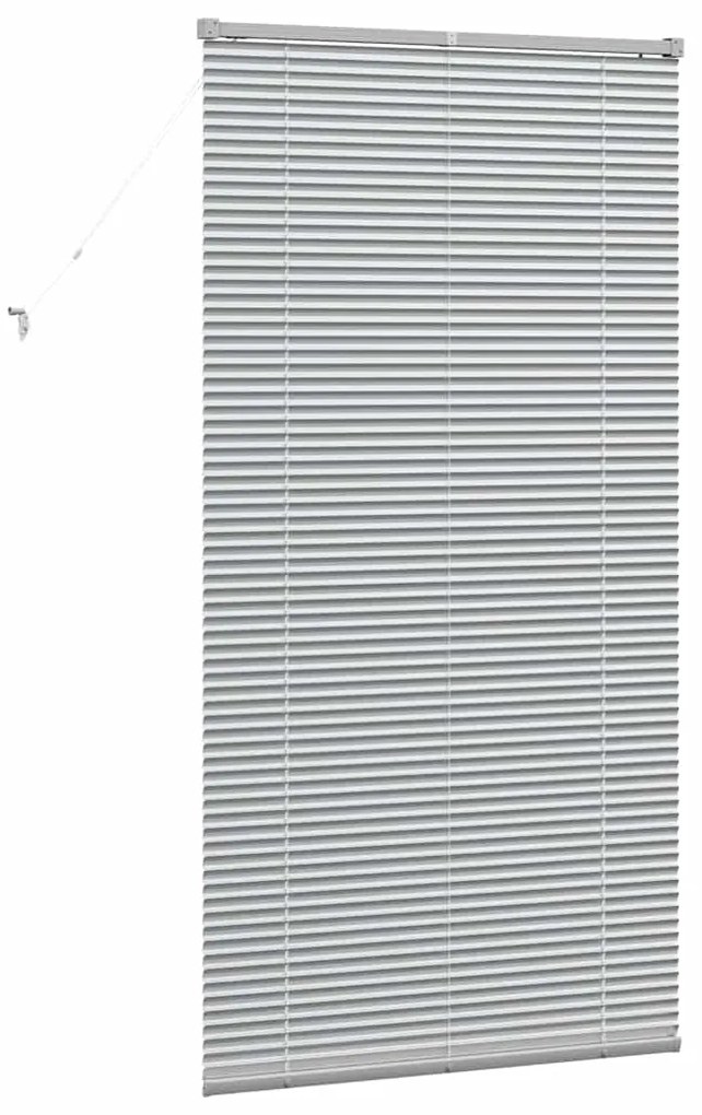 vidaXL Ρολό Παραθύρου με κουρτίνες Ασημί Αλουμίνιο