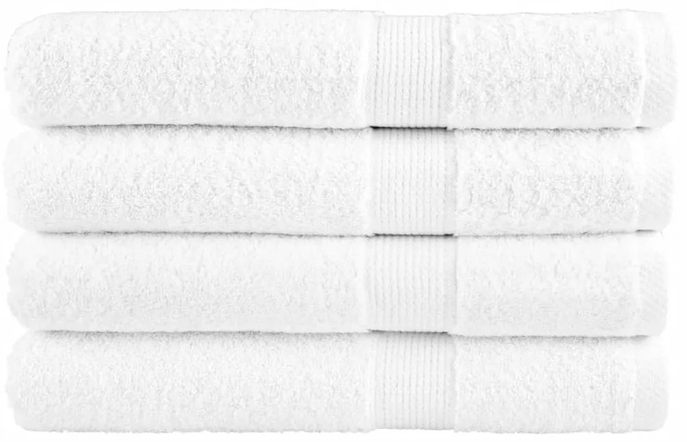 Πετσέτες Σάουνας Premium SOLUND 4 τεμ. Λευκό 80x200 εκ. 600 γρ./μ²