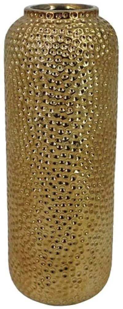 Βάζο Σφυρήλατο 15-00-22933 Φ14,8x40cm Bronze Marhome Κεραμικό