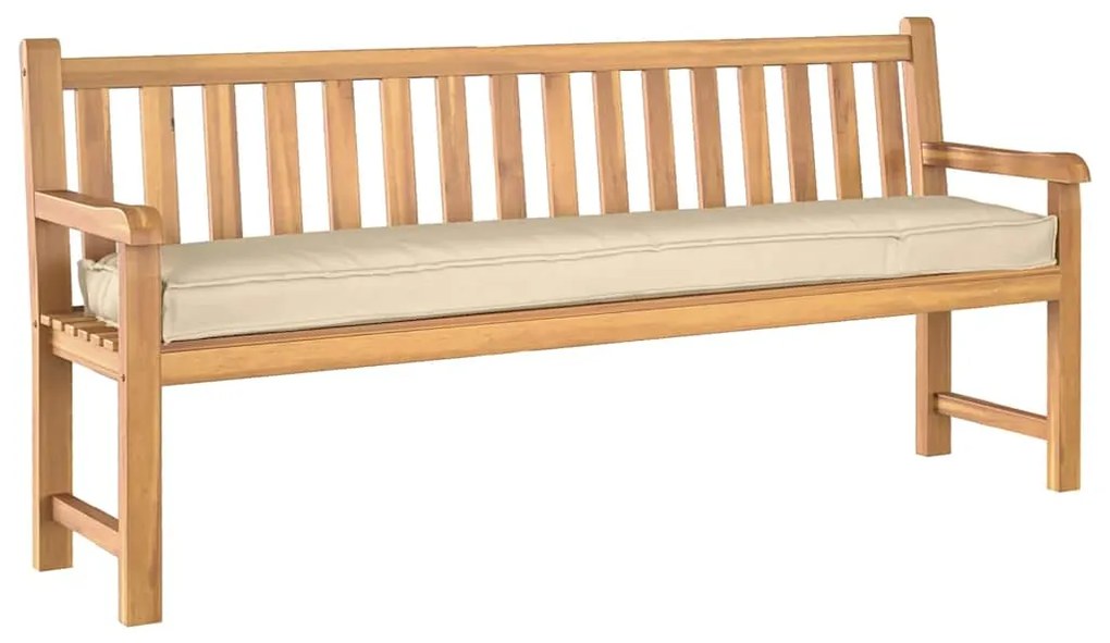 vidaXL Μαξιλάρι παλέτας Μπεζ 180 x 40 x 8 εκ. Ύφασμα Όξφορντ