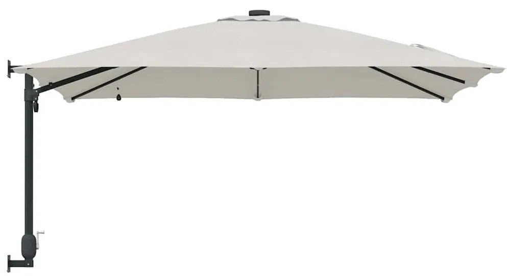 vidaXL Ομπρέλα Κήπου Άμμος 248.5 x 247.5 x 160 εκ. ύφασμα
