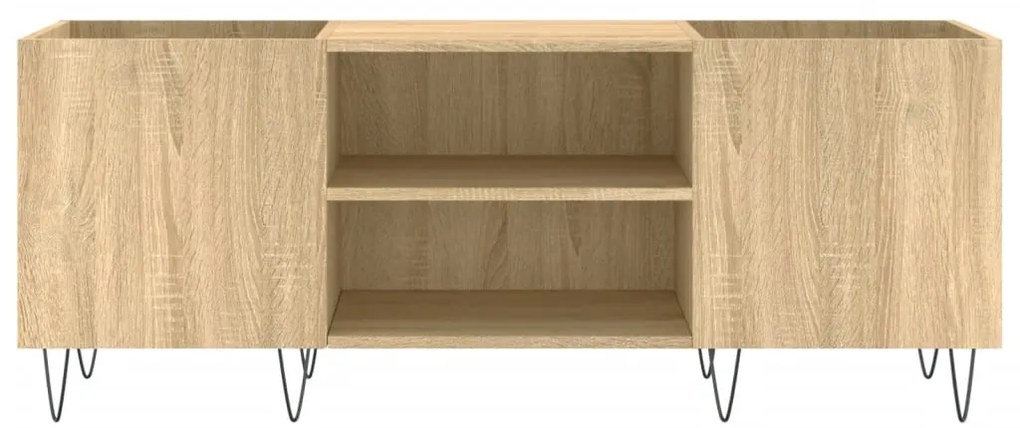 vidaXL Δισκοθήκη Sonoma Δρυς 121 x 38 x 48 εκ. από Επεξεργασμένο Ξύλο
