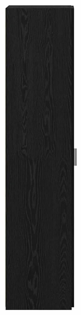 vidaXL Highboard Μαύρη δρυς 50 x 42.5 x 185 εκ. Επεξεργασμένο ξύλο