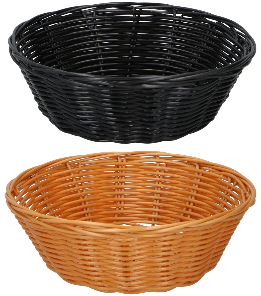 Καλάθια 20cm 2Τμχ Καφέ/Μαύρο ALPINA-06450679