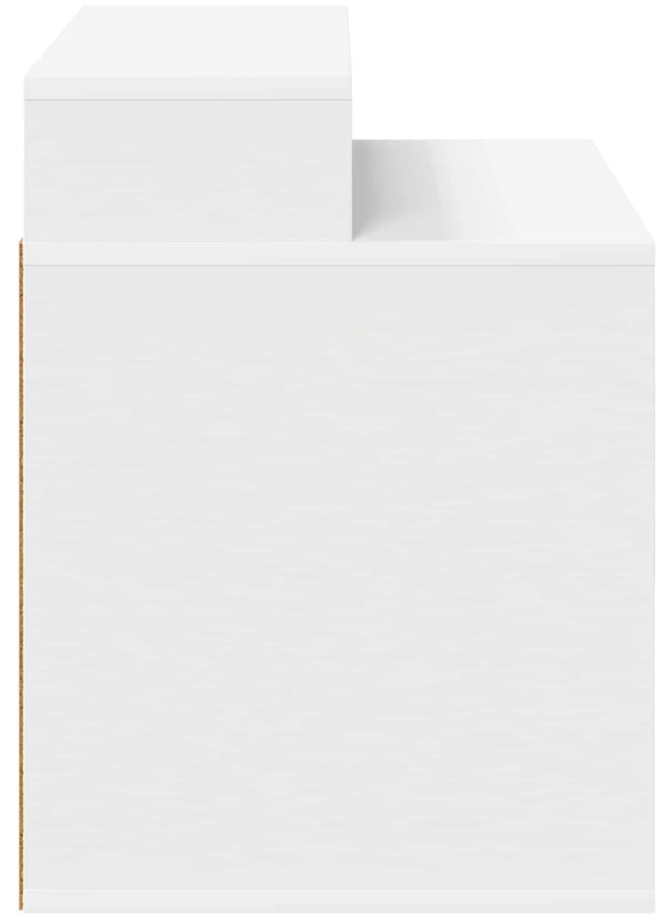 vidaXL Σπίτι Γάτας Λευκό 42,5 x 40 x 53,5 εκ Επεξεργασμένο ξύλο