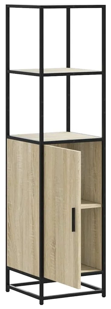 vidaXL Highboard Sonoma Oak Κατασκευασμένο ξύλο και μέταλλο