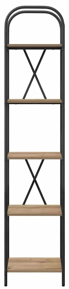 vidaXL Ράφι Βιβλίων artisan δρυς 40 x 30 x 183 εκ Επεξεργασμένο ξύλο
