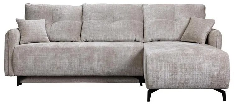 Γωνιακός Καναπές - Κρεβάτι Crown Μπέζ 248x179x81εκ 248x179x81 εκ.