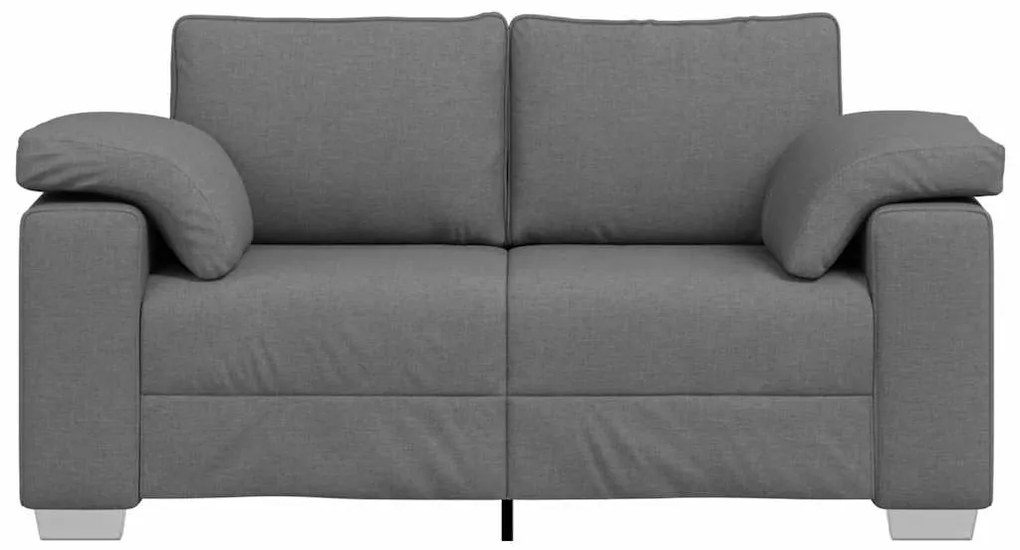 vidaXL Καναπές με μαξιλάρι Σκούρο γκρι 160 x 77 x 82 εκ ύφασμα