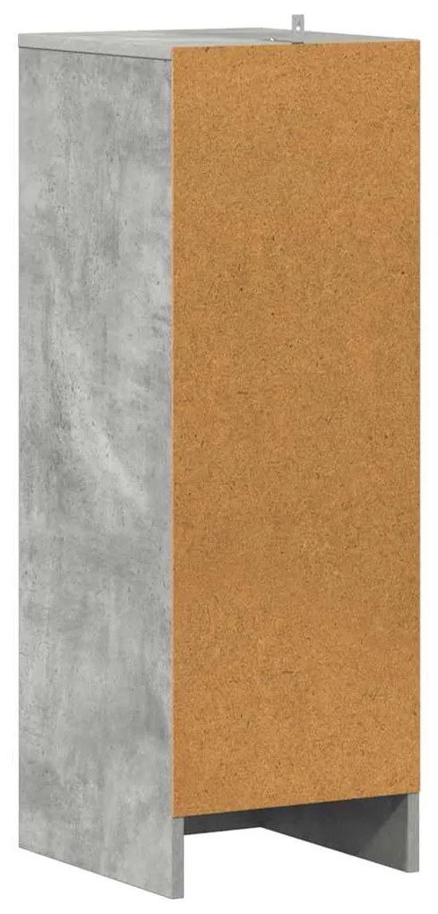 vidaXL Παπουτσοθήκη Γκρι Σκυροδέματος 31,5x35x90 εκ. από Επεξ. Ξύλο