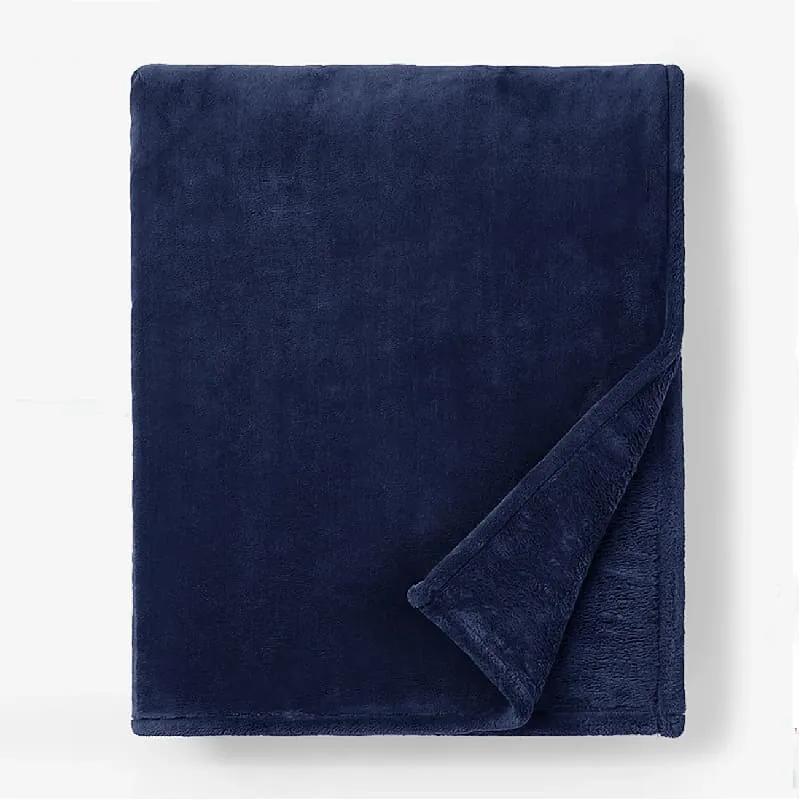 Bonsai Home Κουβέρτα Μονή 160×220 Coral Flannel Μπλε Σκούρο