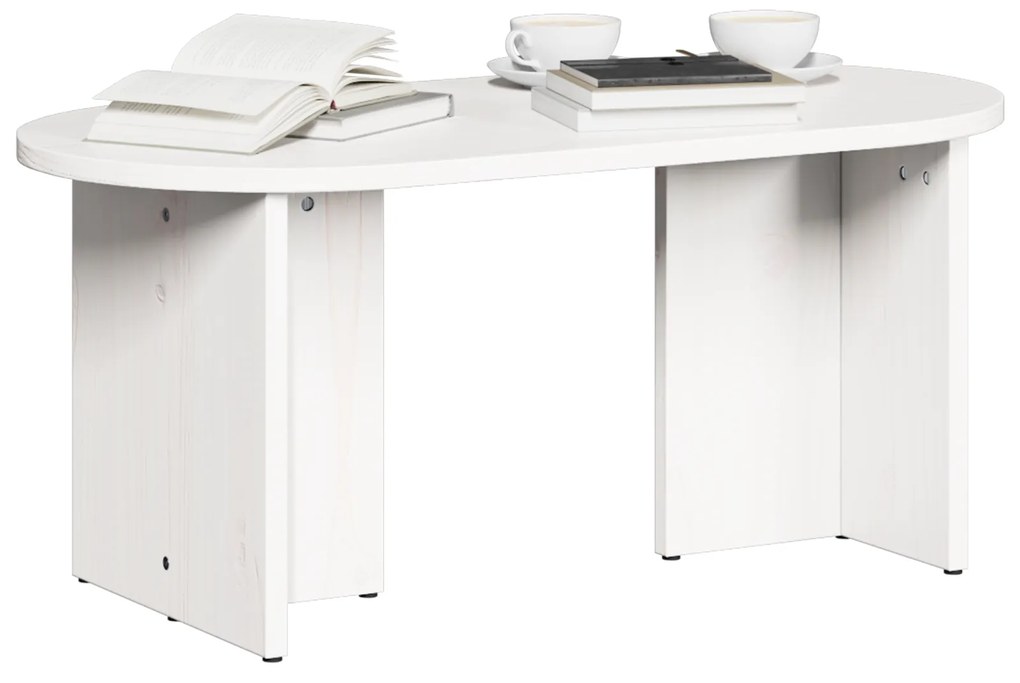 vidaXL Τραπεζάκι σαλονιού Λευκό 80 x 39.5 x 35 εκ.