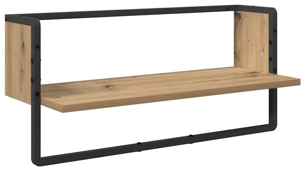 vidaXL Σετ ραφιών τοίχου με ράφι 4 pcs Artisan Oak 65 x 25 x 30 cm
