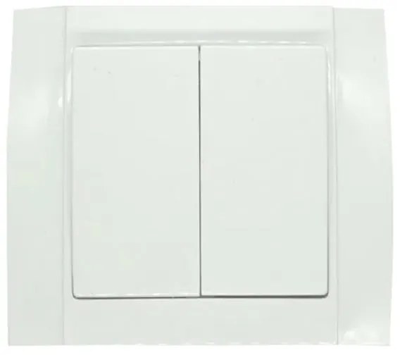 Διακόπτης διπλός λευκός Songrui - Wall switch
