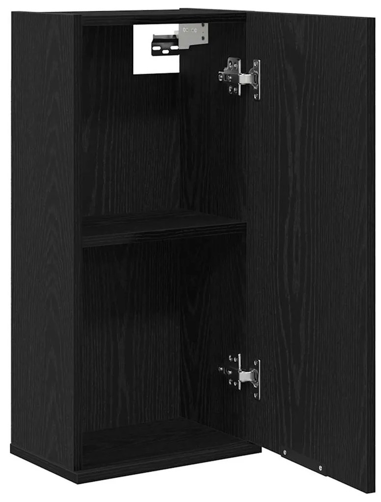 vidaXL Ντουλάπι Τοίχου Μαύρο Δρυς 32x20x67 εκ. από Τεχνητό Ξύλο