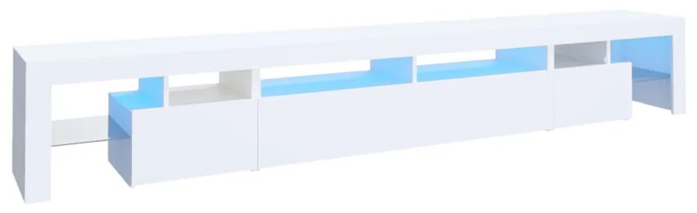 vidaXL Έπιπλο Τηλεόρασης με LED Λευκό 260 x 36,5 x 40 εκ.