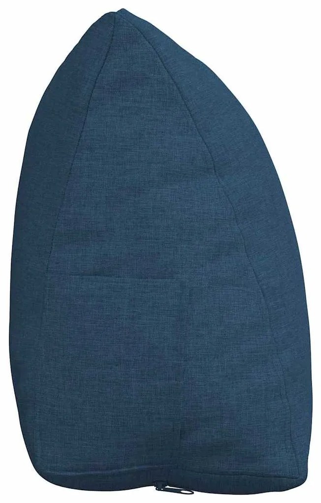 vidaXL Μαξιλάρι Πλάτης Μπλε 45 x 20 x 35 εκ. ύφασμα