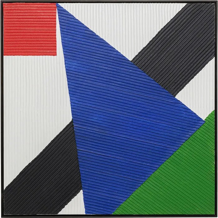 Πίνακας Σχήματα Art Triangles Πολύχρωμο Καμβάς Geometrical 102x4,8x102 εκ. - Πολύχρωμο